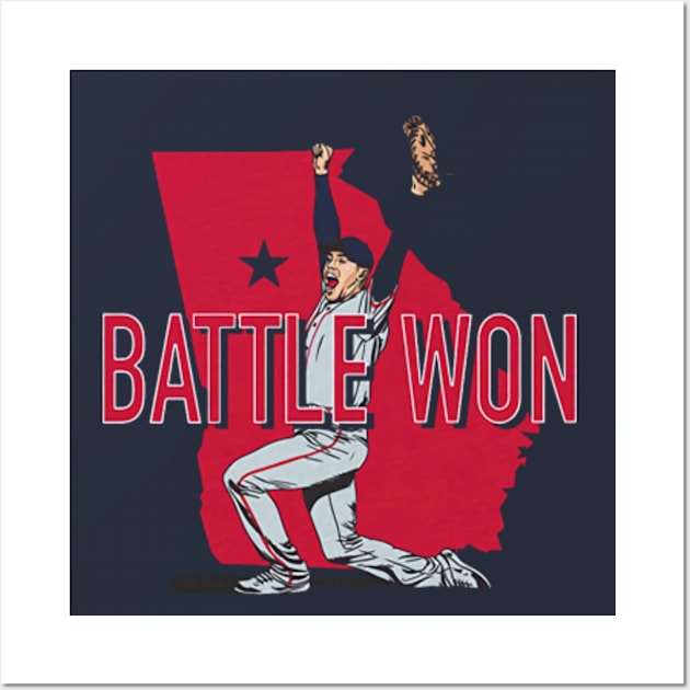 Freddie Freeman Battle Won Wall Art by KraemerShop